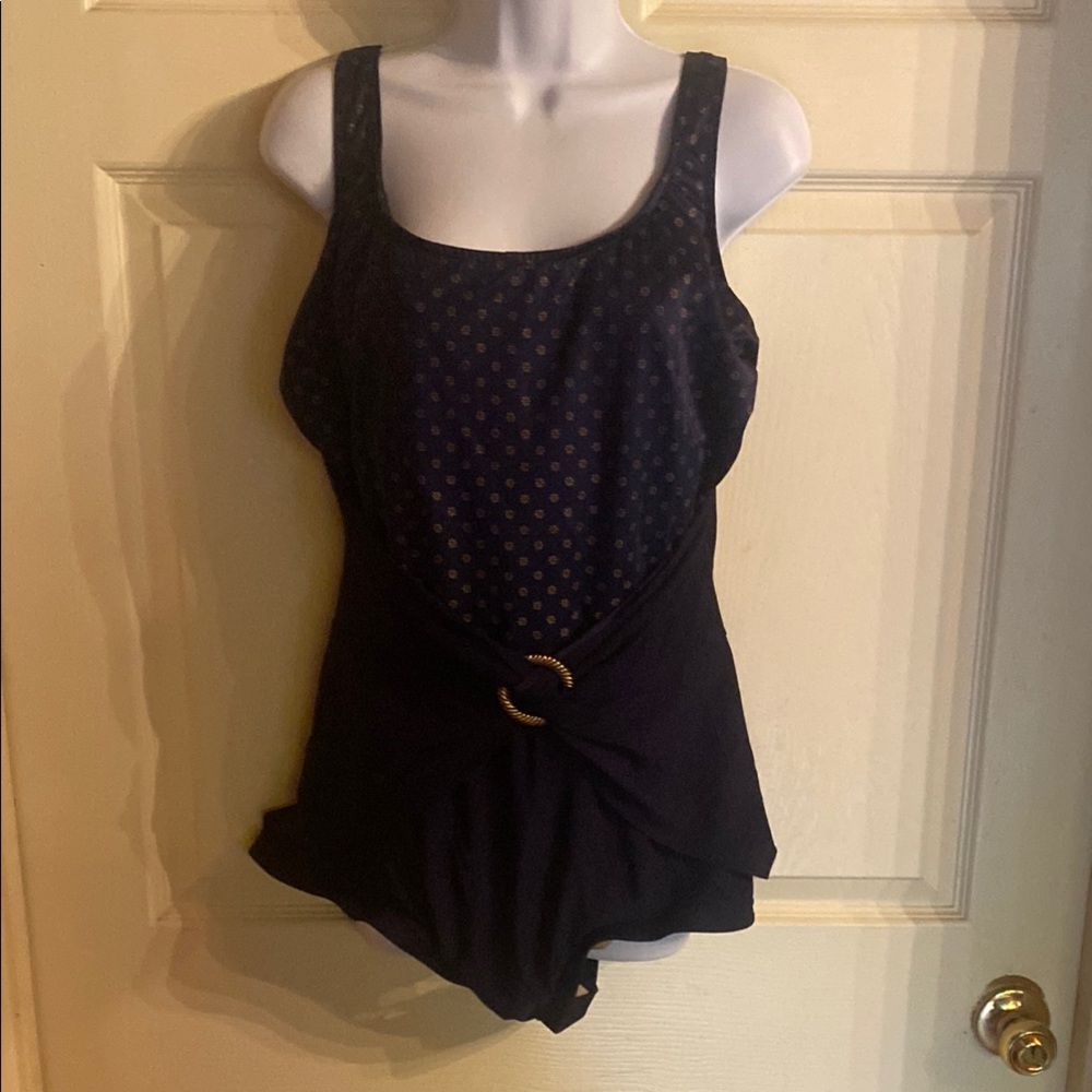 Chic Navy One-Piece Swimsuit